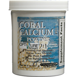 Coral Calcium Powder 2:1 Calcium to Magnesium w/Trace Minerals and Plant Enzymes